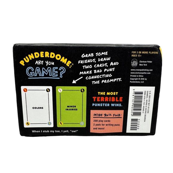 Crown Publishing Punderdome: A Card Game For Pun Lovers - Picture 4 of 6